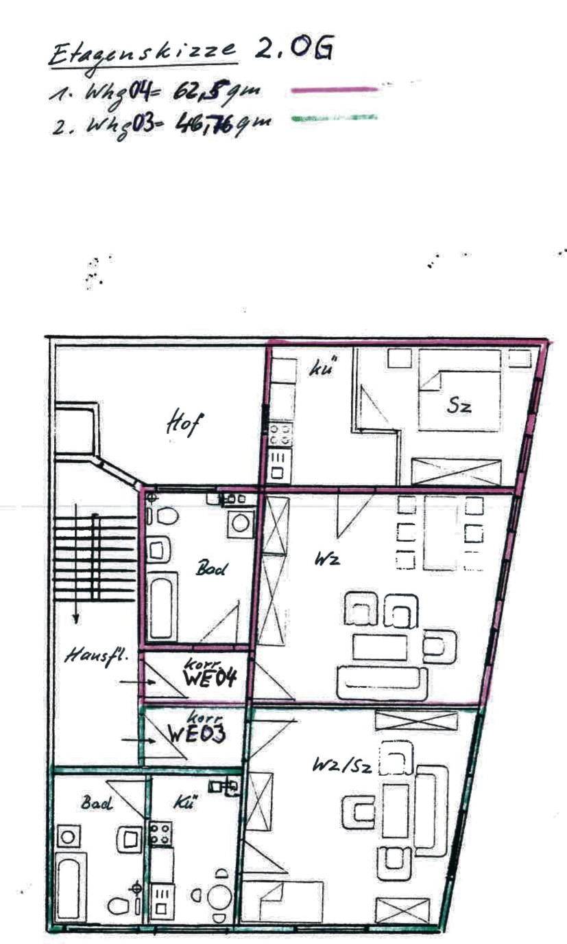 1-Raum Wohnung mit EBK in zentraler Lage in Pößneck/WE03