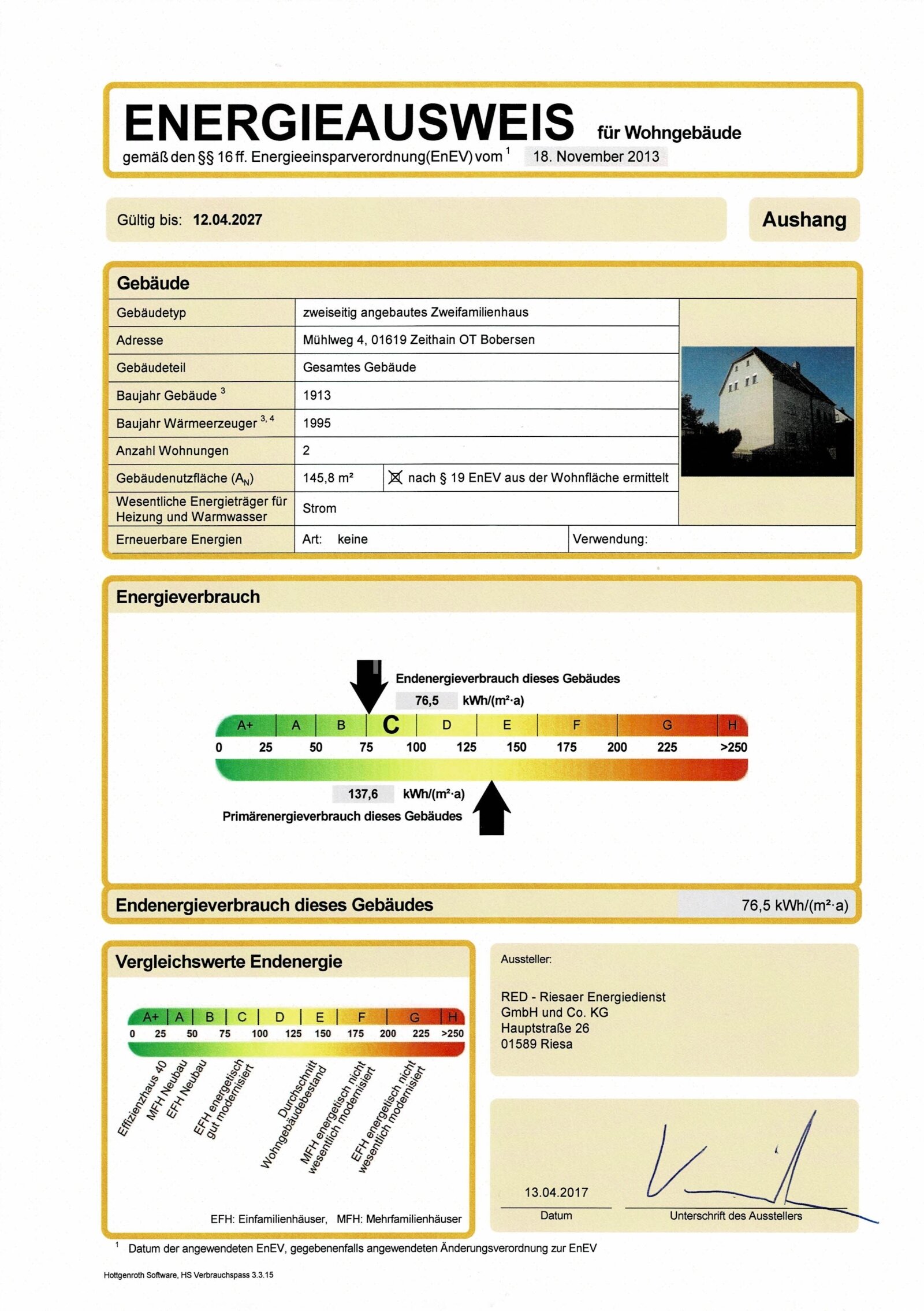 Immobilie in Zeithain - Charmante Doppelhaushälfte in ruhiger Lage - Bild 1