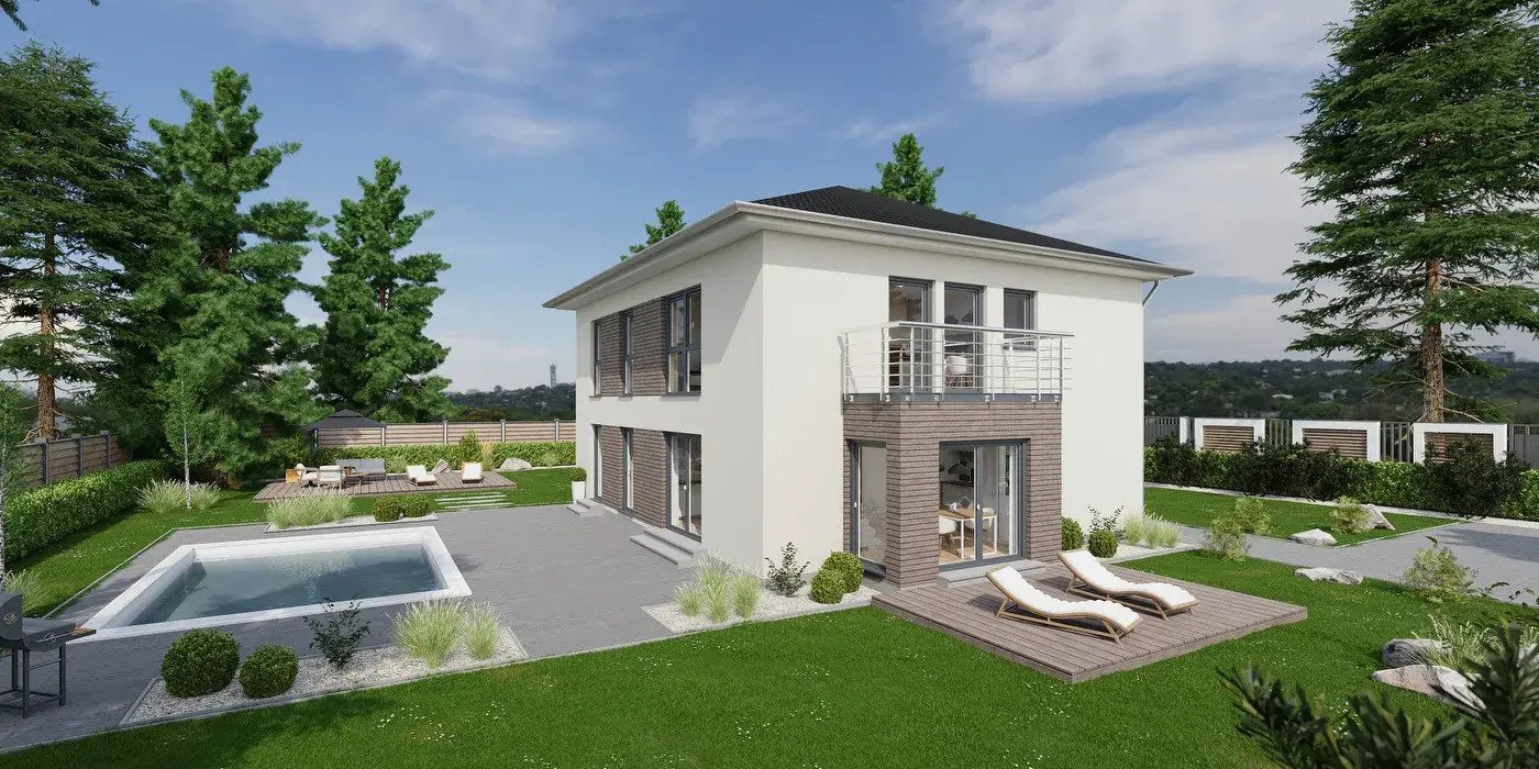 *NEUBAU - Zweifamilienhaus im Stadtvilla-Stil mit flexiblem Wohnkonzept- entsteht in guter Lage von Hagen* – Hagen – Vorschaubild 2