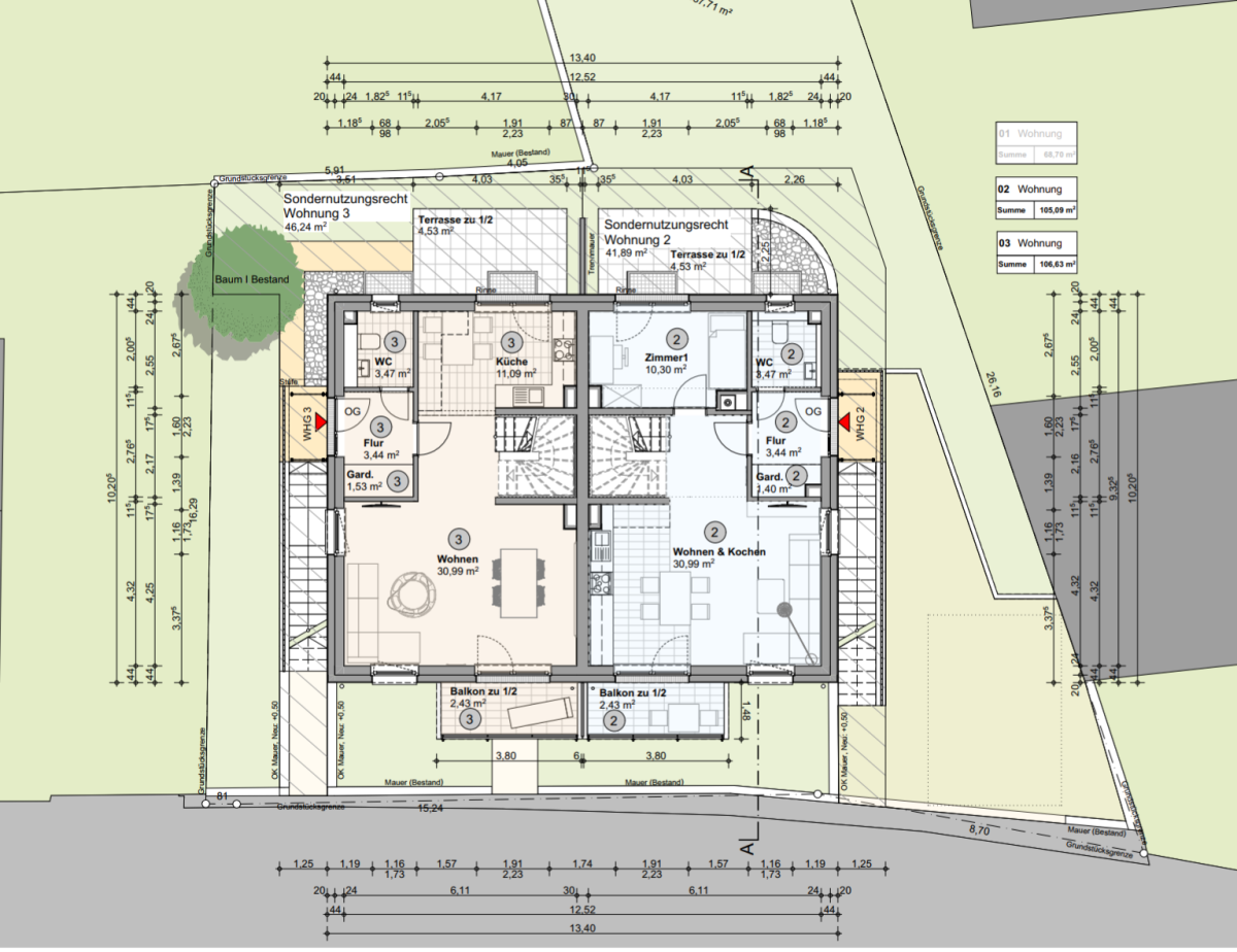Neues vermietetes 3-Familienhaus als KFW 55 Energiesparhaus in ruhiger Lage Trier-Kernscheid – Trier – Vorschaubild 18