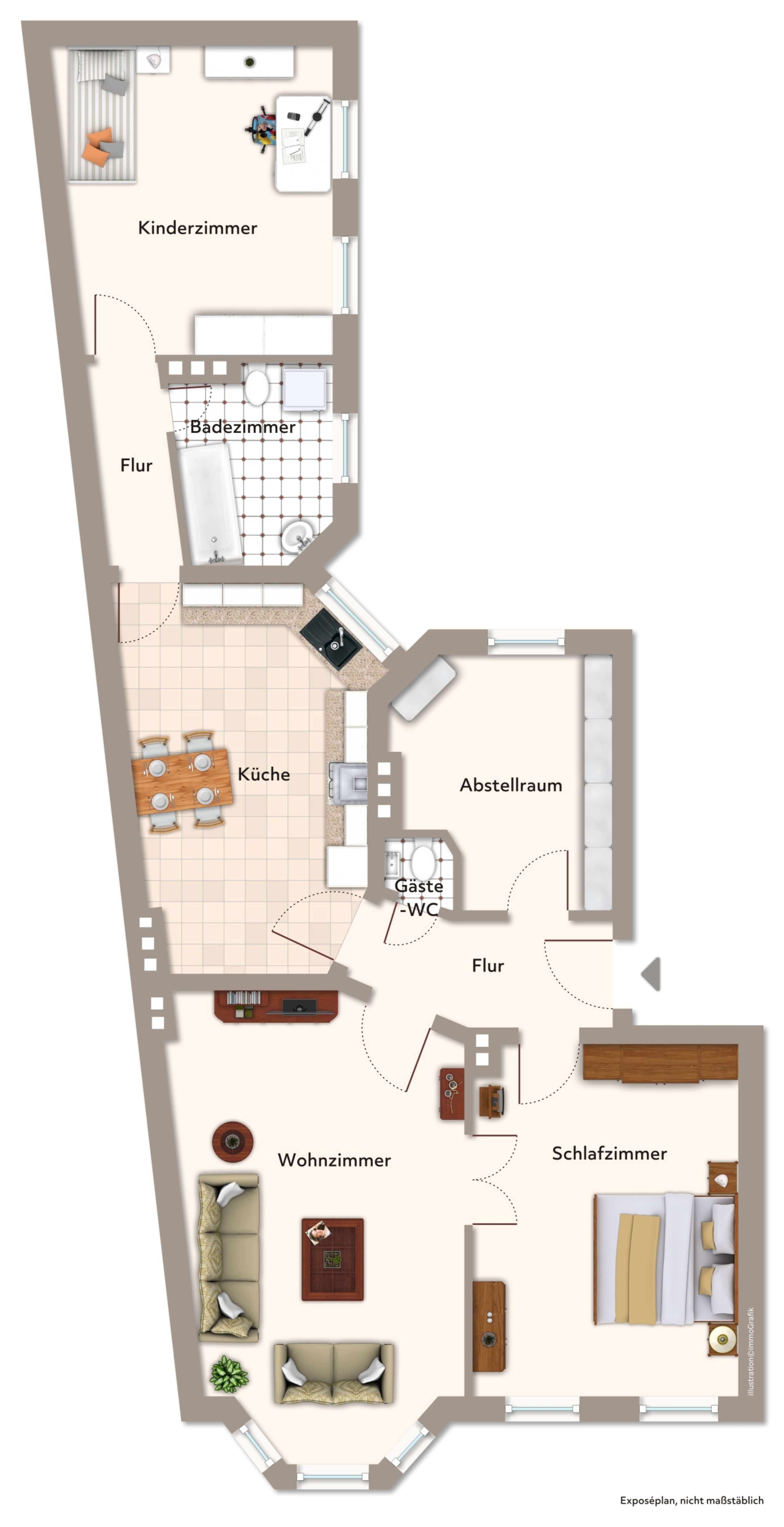 Charmante 3,5-Raum-Wohnung in Stadtfeld-Ost – Magdeburg – Vorschaubild 13