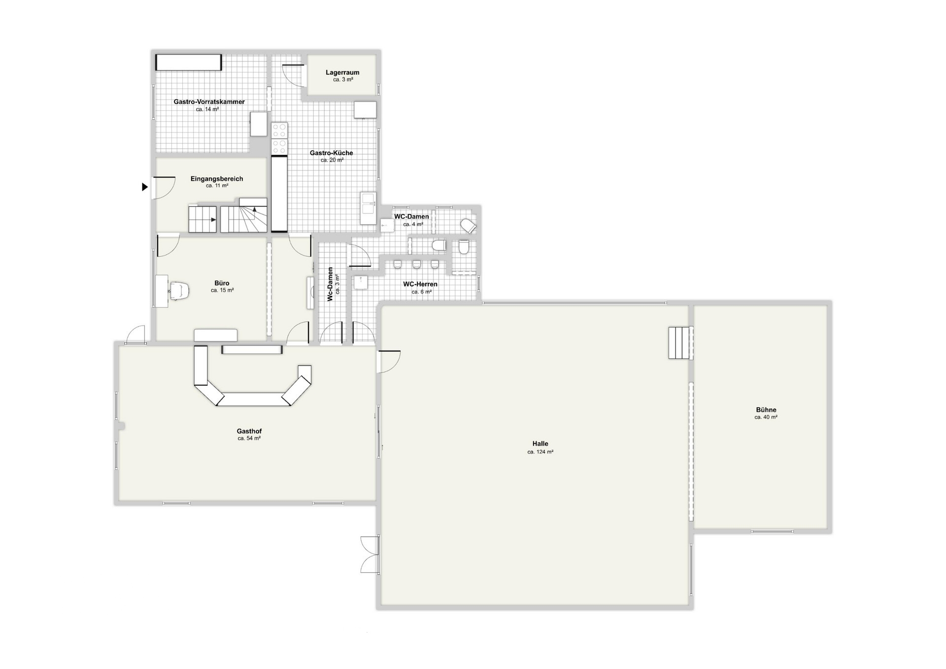 Ehem. Gasthof mit 365 m² Wohn-& Veranstaltungsfläche– vielseitig nutzbar als Wohnprojekt oder WG-Haus – Morsbach – Vorschaubild 16