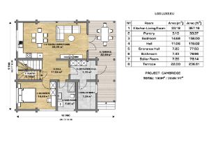 hochwertiges Holzhaus (Cambridge) mit Vollholzwänden, Wandstärke 200 oder 250 mm mit großer Terrasse – Prüm – Vorschaubild 11