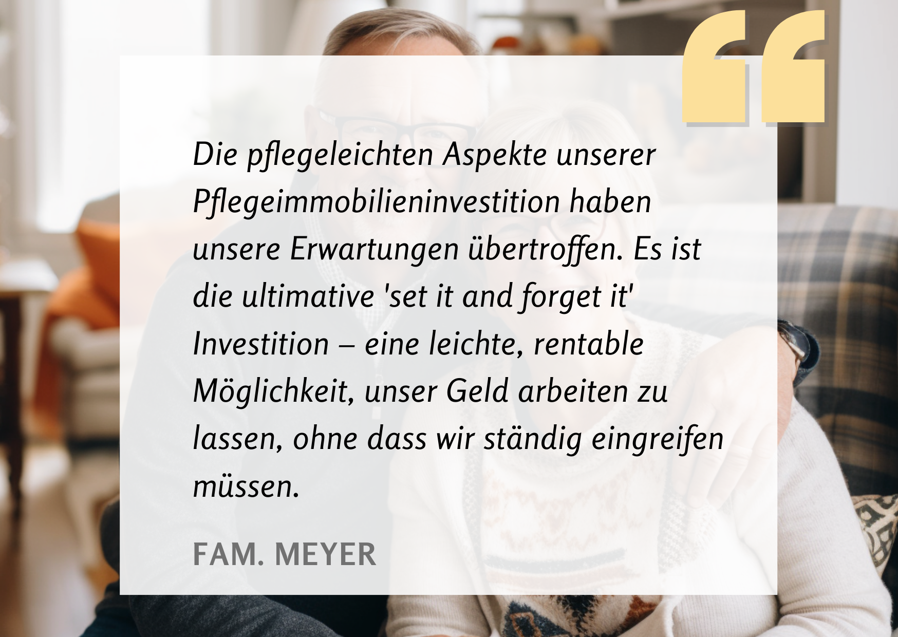 Pflegeimmobilie, Invest, Betreutes Wohnen, Seniorenwohnung, Steuervorteile, Anlageimmobilie