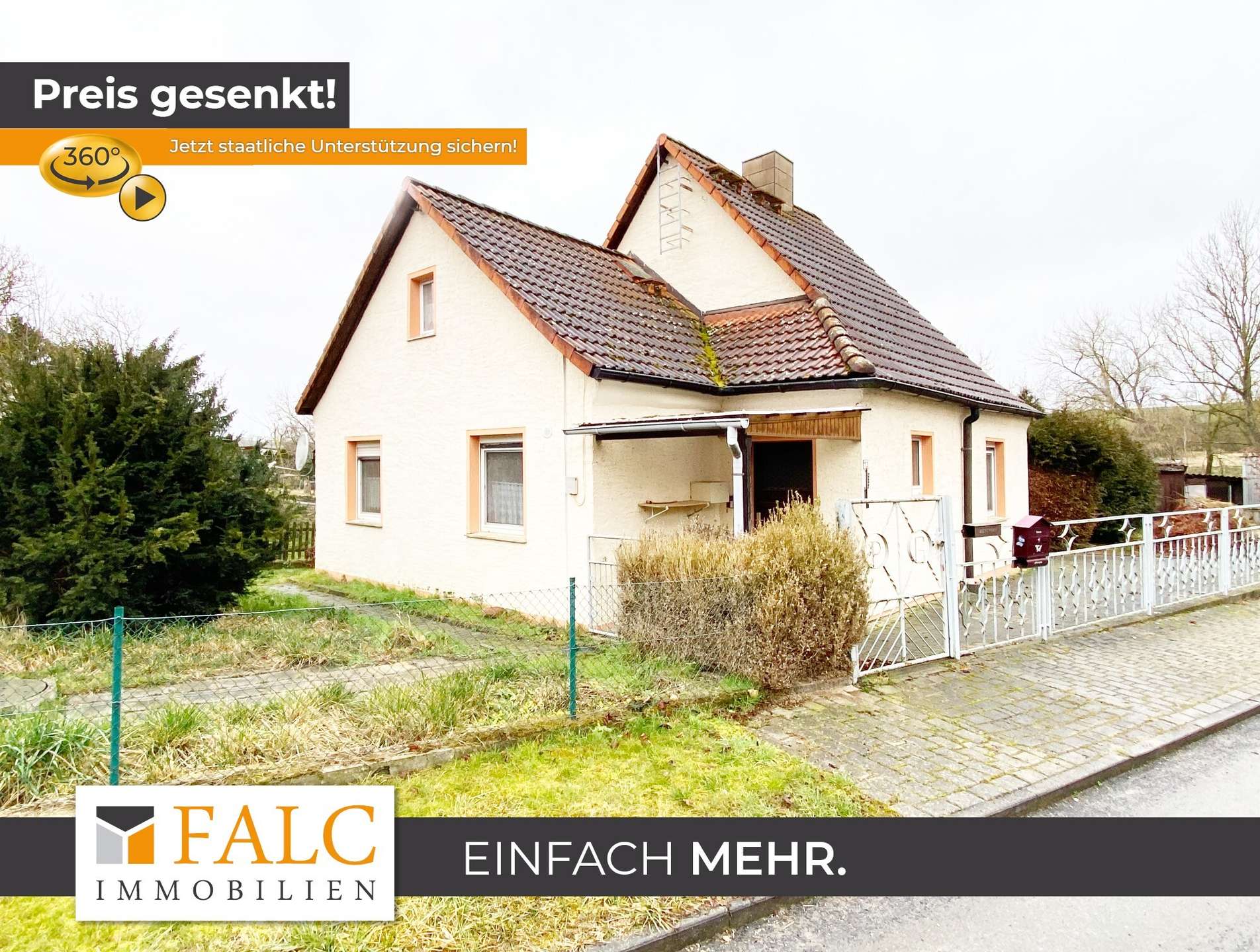 Kompaktes Haus Nähe Naumburg und Osterfeld mit viel Garten und Natur rundum - KfW55-Standard möglich – Mertendorf OT Großgestewitz – Bild 1 von 15