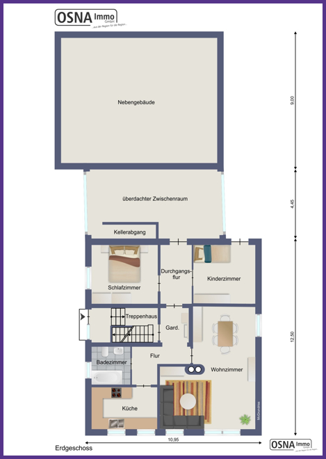 Mehrfamilienhaus mit 3 WE im Vorderhaus und 2 WE im Hinterhaus – Osnabrück – Vorschaubild 17