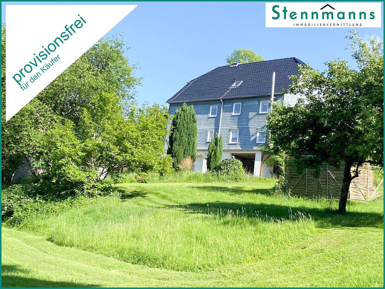 Immobilie in Radevormwald - TRAUMGRUNDSTÜCK IN LÄNDLICHER IDYLLE MIT MEHRGENERATIONENHAUS IN RADEVORMWALD, PROVISIONSFREI - Bild 0