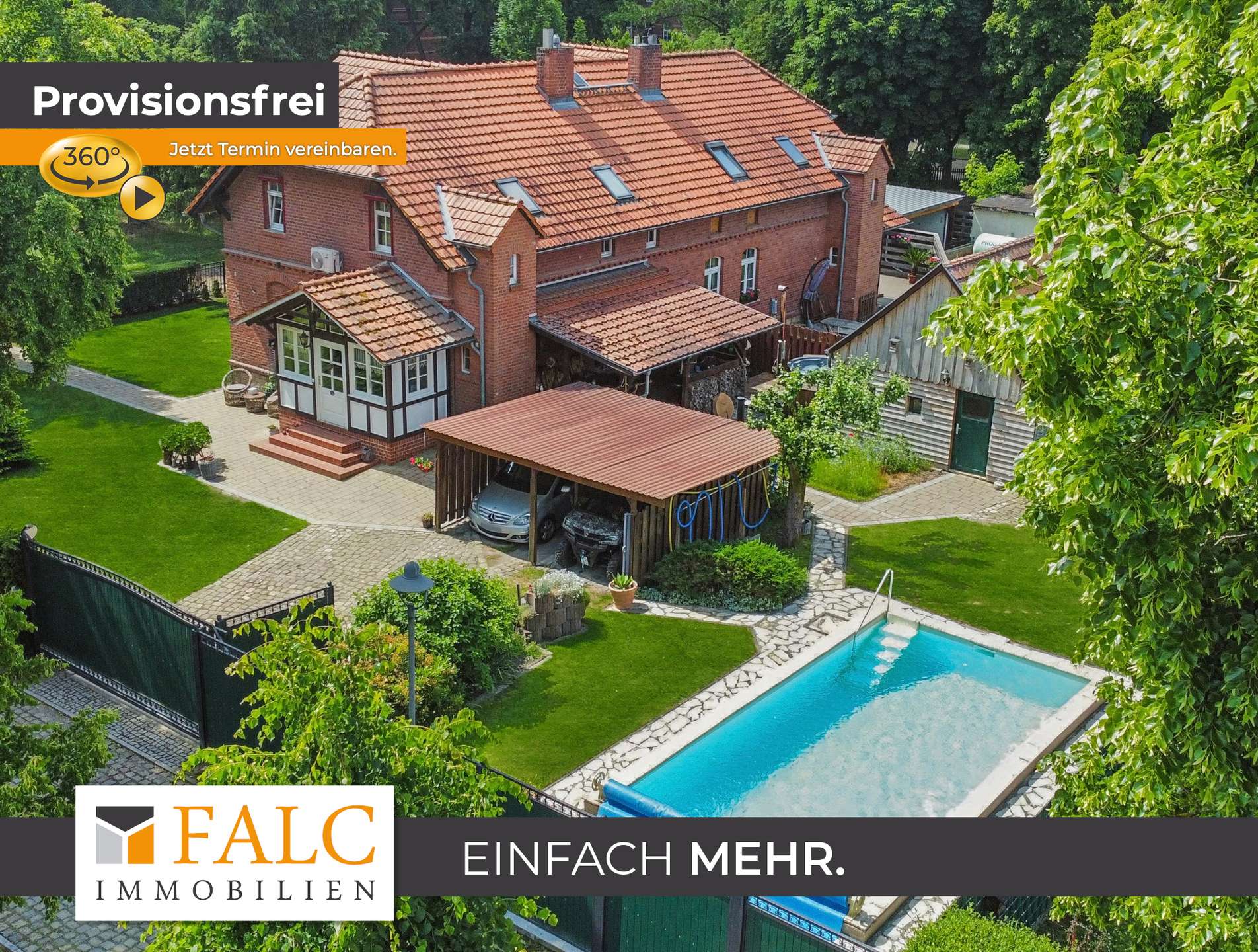 Provisionsfrei. Attraktive Doppelhaushälfte mit Pool in ruhiger Lage! – Stendal OT Uchtspringe – Bild 1 von 20