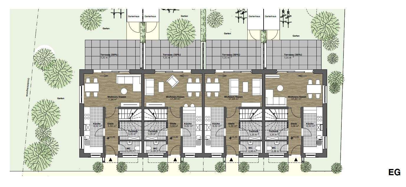 *Neubau - 8 Reihenhäuser in idyllischer Lage nahe dem Zwenkauer See* – Zwenkau – Vorschaubild 23