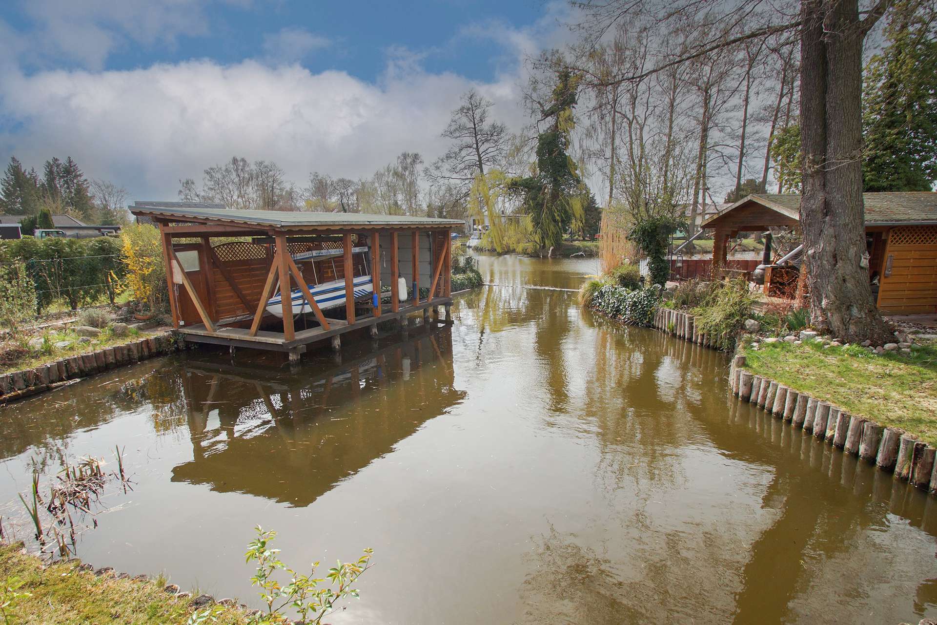 Wasserlage mit Seltenheitswert – stilvoller Bungalow mit eigenem Wasserzugang & Anlegestelle – Ketzin – Vorschaubild 5