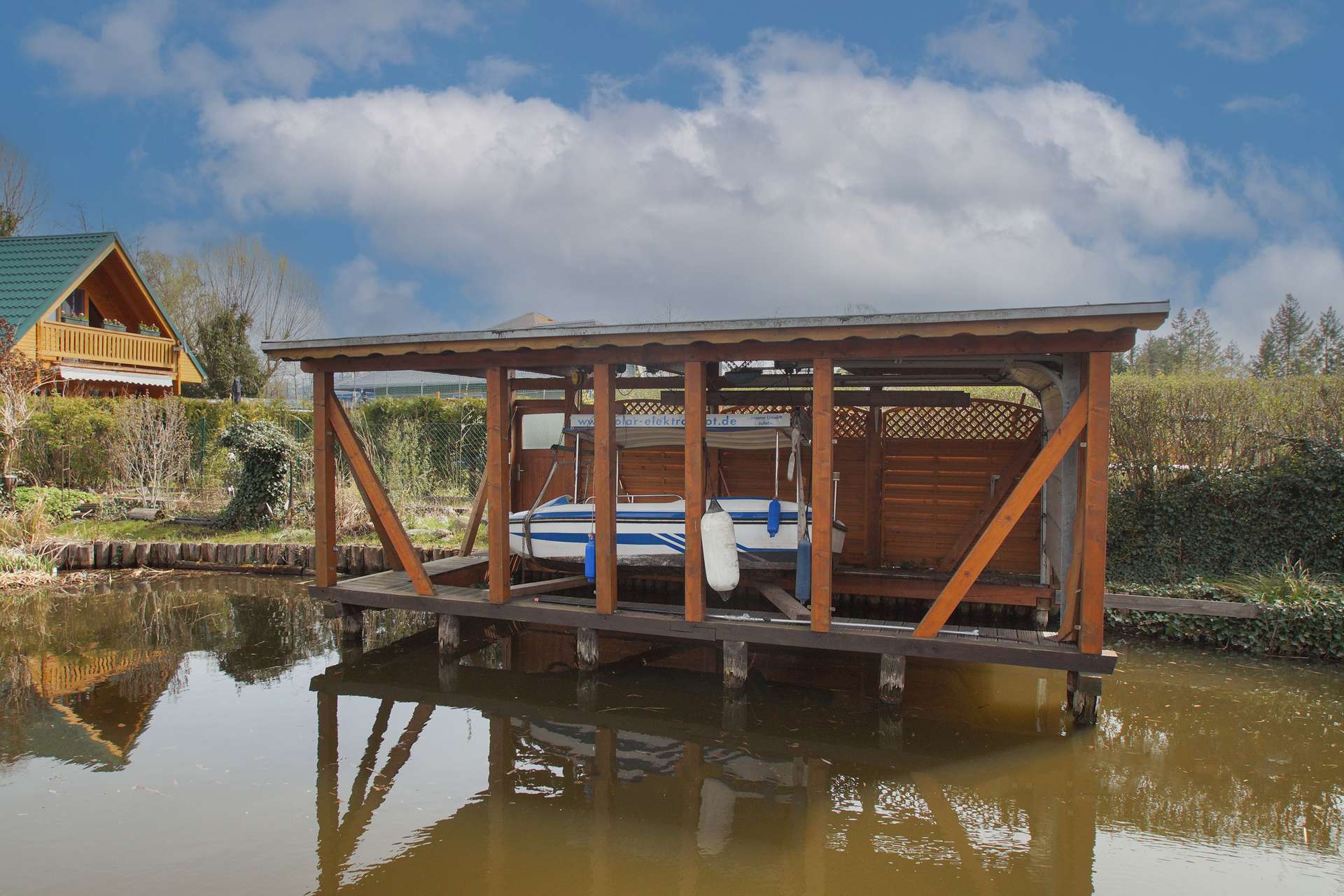 Wasserlage mit Seltenheitswert – stilvoller Bungalow mit eigenem Wasserzugang & Anlegestelle – Ketzin – Vorschaubild 7