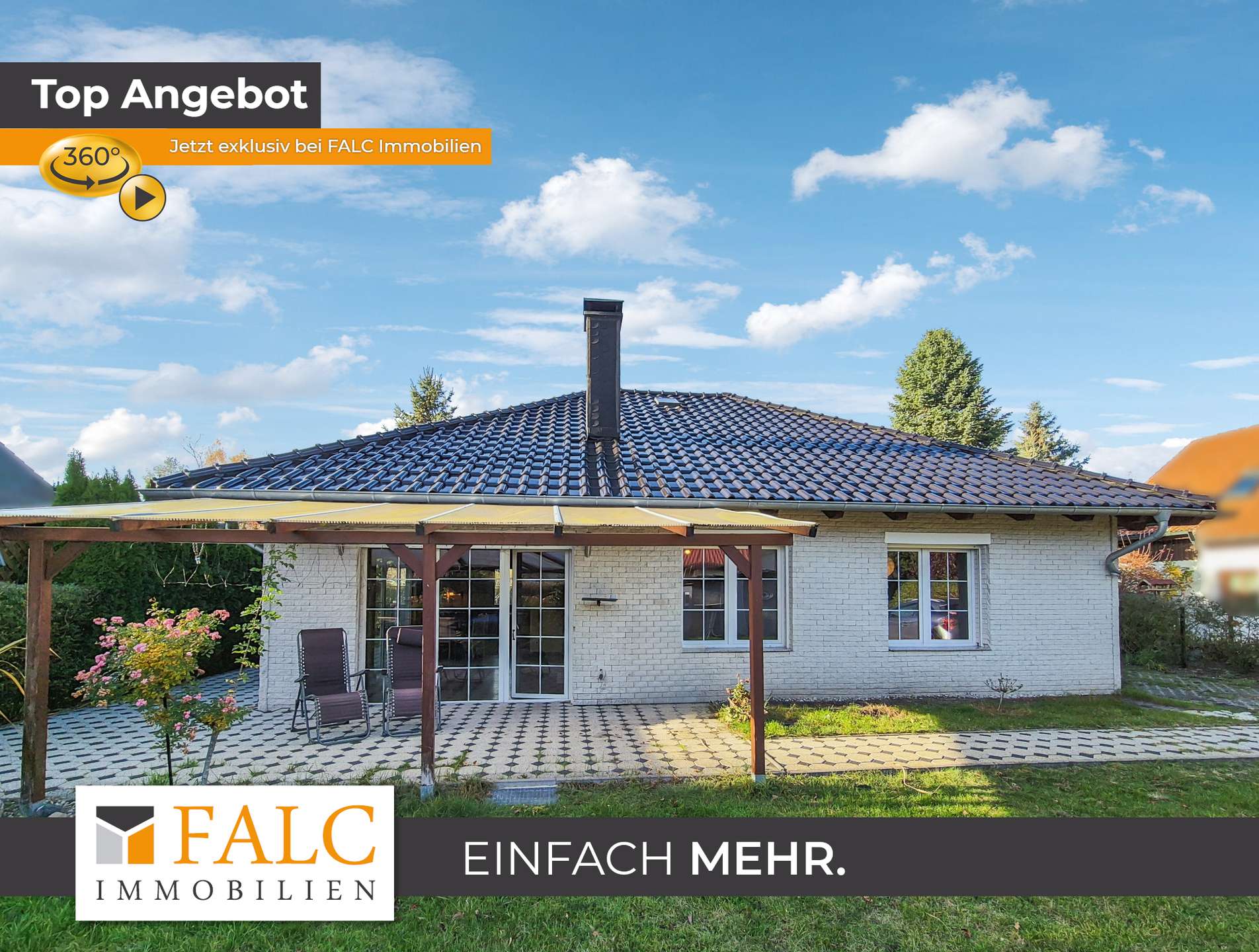 Stilvoller Bungalow: Ideal für Familien - FALC Immobilien – Bestensee – Bild 1 von 19