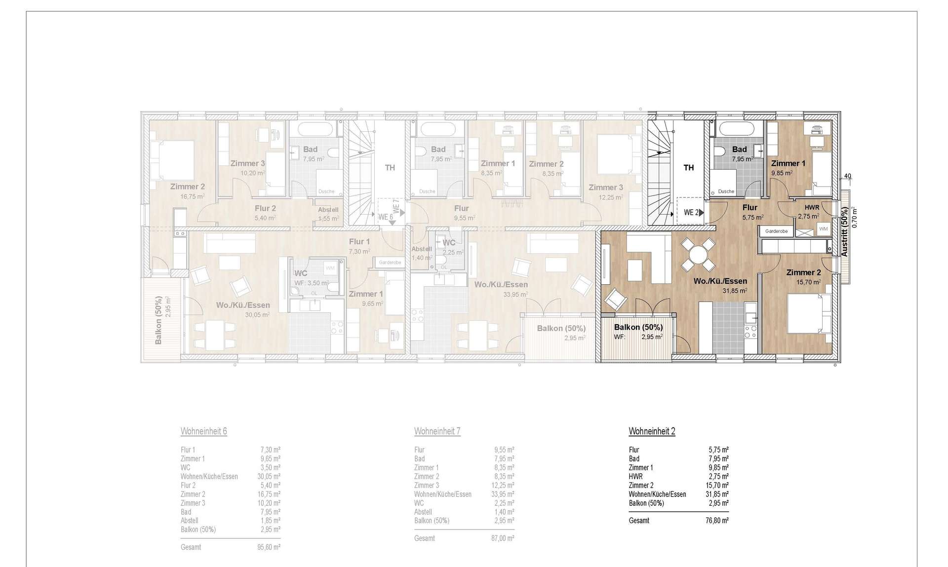 **Neubau-Wohnung in Holzhausen: 77,30 m² hochwertiger Wohnkomfort in ruhiger Lage!**