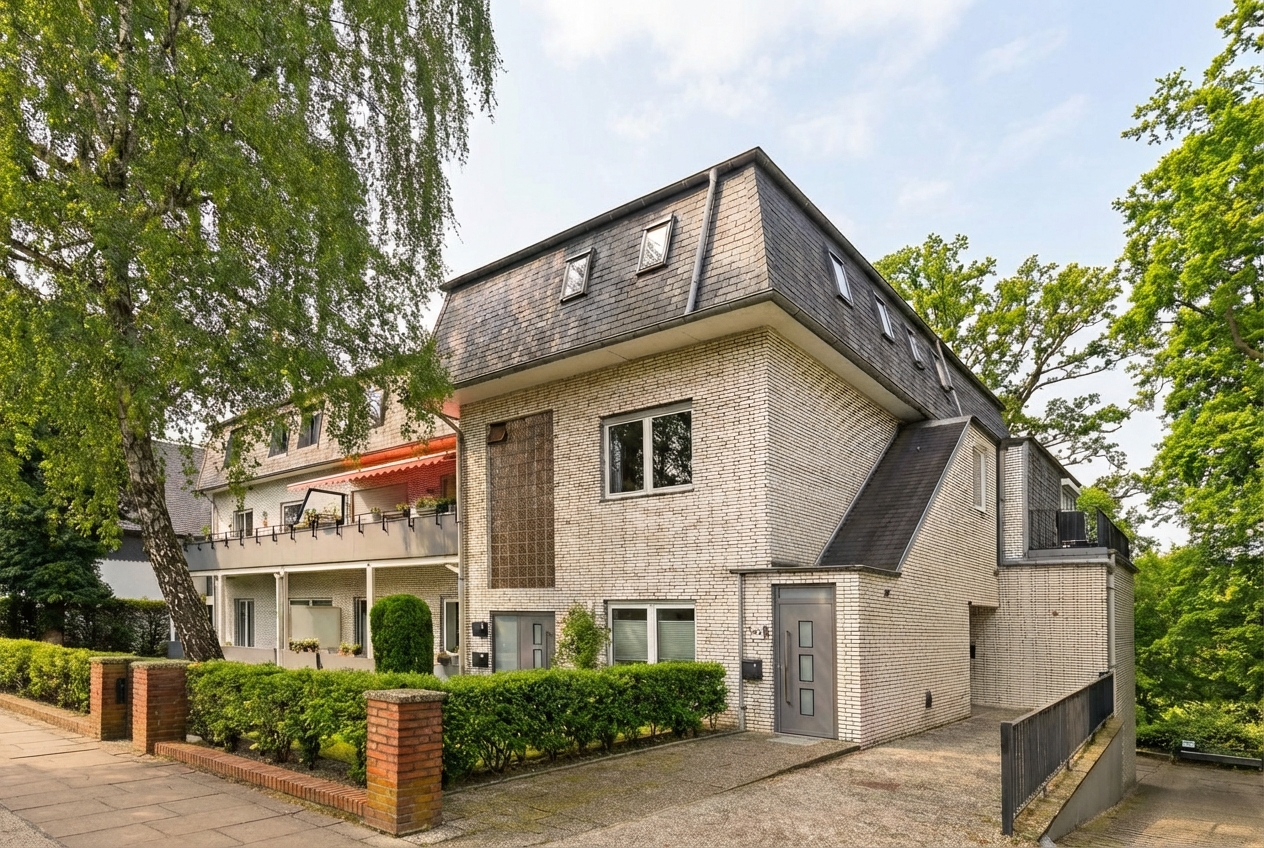 Außergewöhnliche Maisonette Wohnung am schönen Alsterlauf mit Stellplatz, courtagefrei!