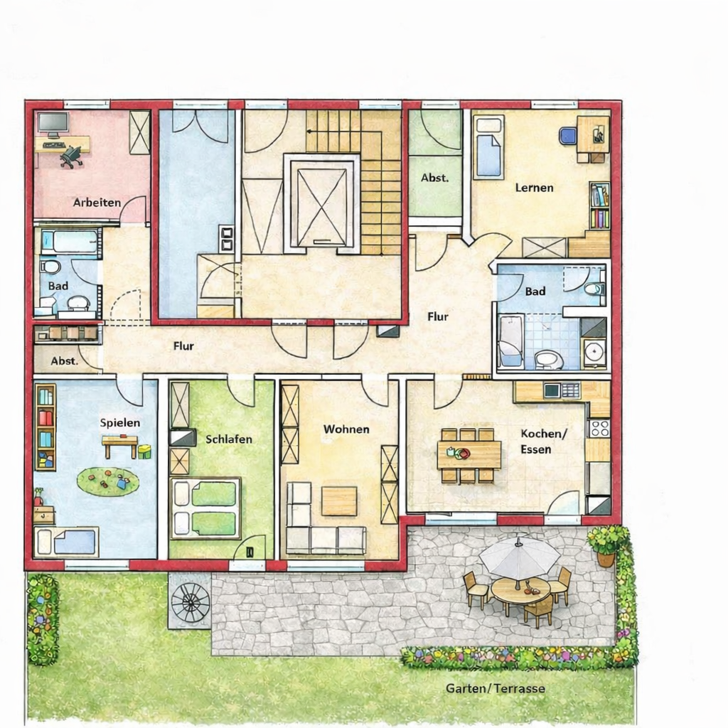 Wohnen wie im Haus: 5 Zimmer mit Gartenparadies mitten in der Südvorstadt