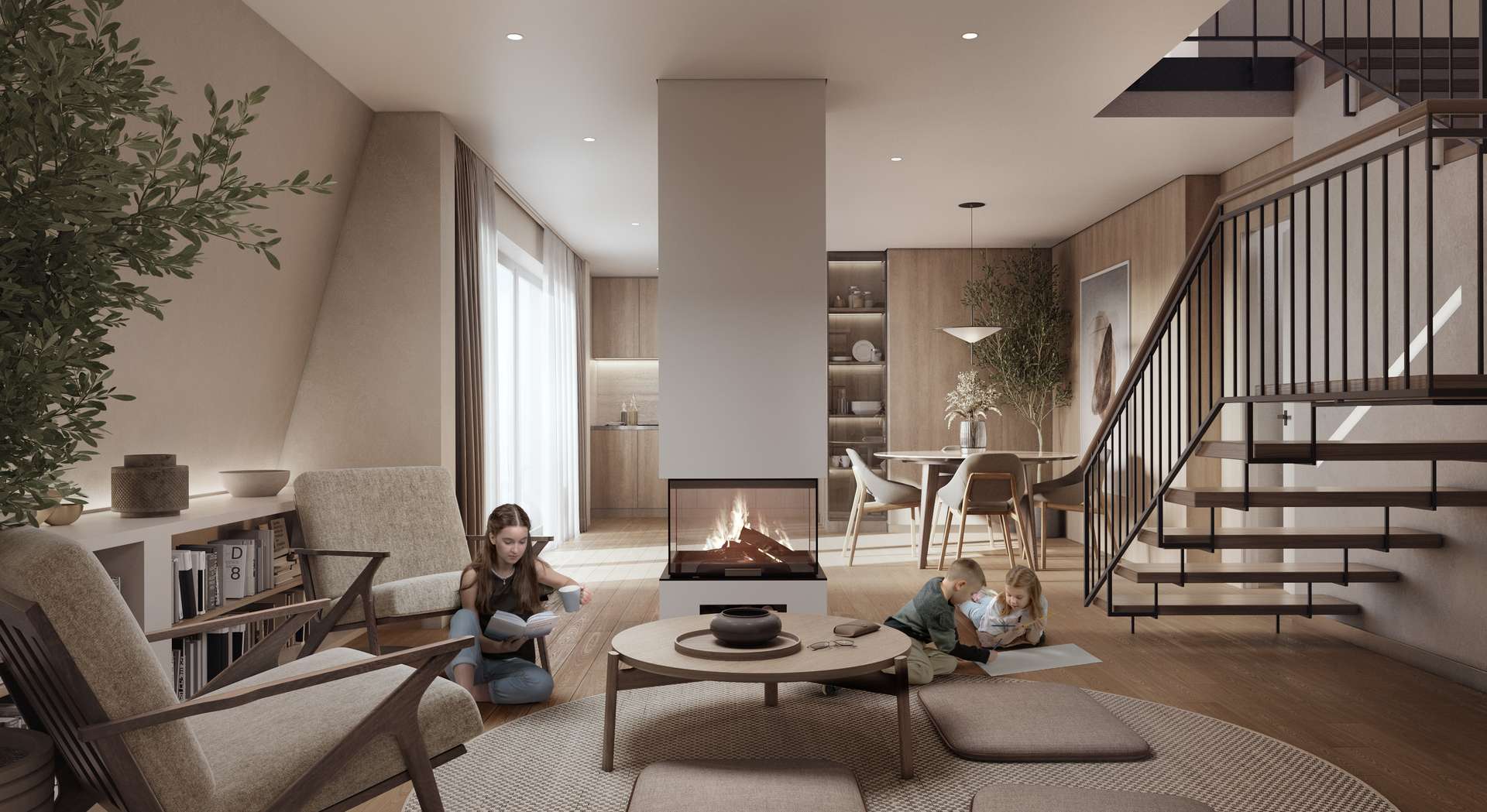 131,90 m² große DG-Maisonettewohnung mit einmaligem Dachgarten in der Südvorstadt. Neubau KfW 40