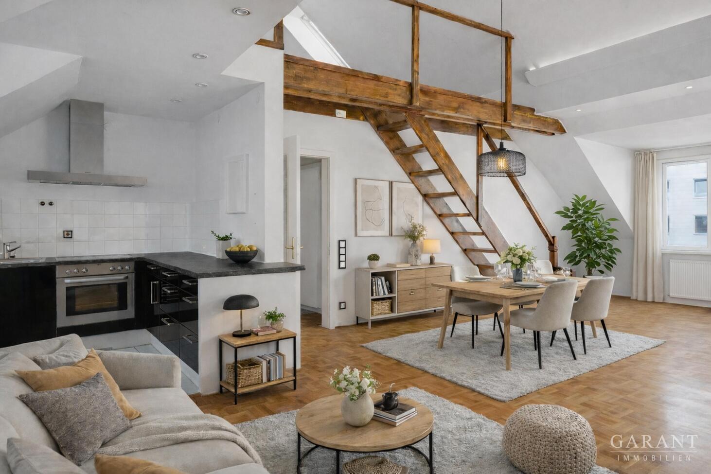 Wohnen mit Licht und Charakter - Loftartige Dachgeschosswohnung in München-Ramersdorf