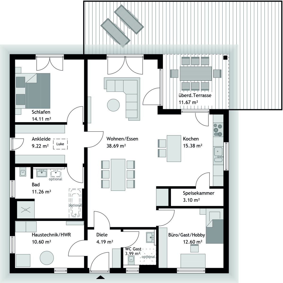 BUNGALOW zum Festpreis - Neubaugebiet Vellmar Nord – Vellmar – Vorschaubild 3