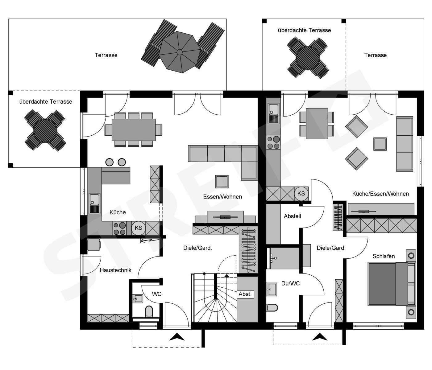 Zweifamilienhaus Neubau in Kassel OT Jungfernkopf – Kassel – Vorschaubild 3