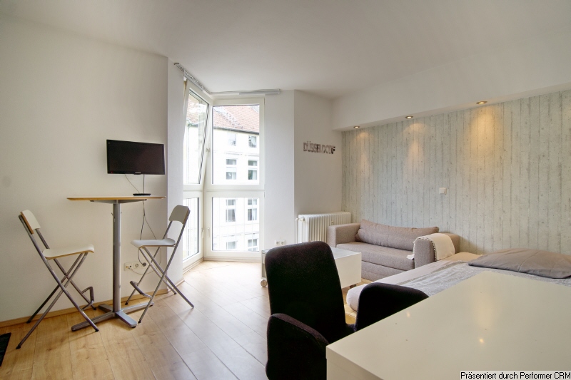 Modern möbliertes Apartment in Toplage in Unterbilk am Medienhafen.