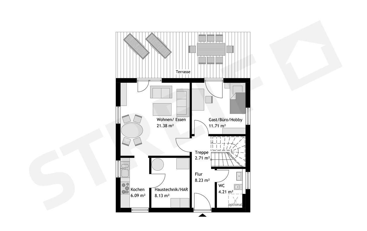 STREIF Effizienzhaus inkl. Grundstück (KFW 40 ready) – Schillingen – Vorschaubild 4
