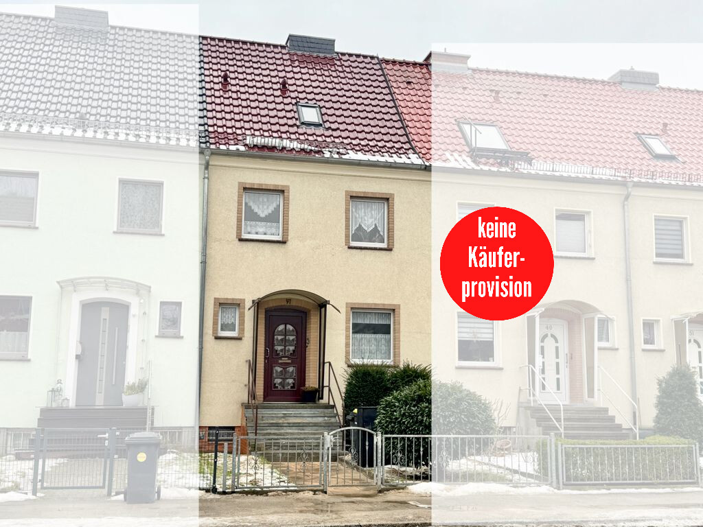 HORN IMMOBILIEN ++ Neubrandenburg Vogelviertel, gepflegtes Reihenmittelhaus mit Garage und Terrasse – Neubrandenburg – Bild 1 von 10