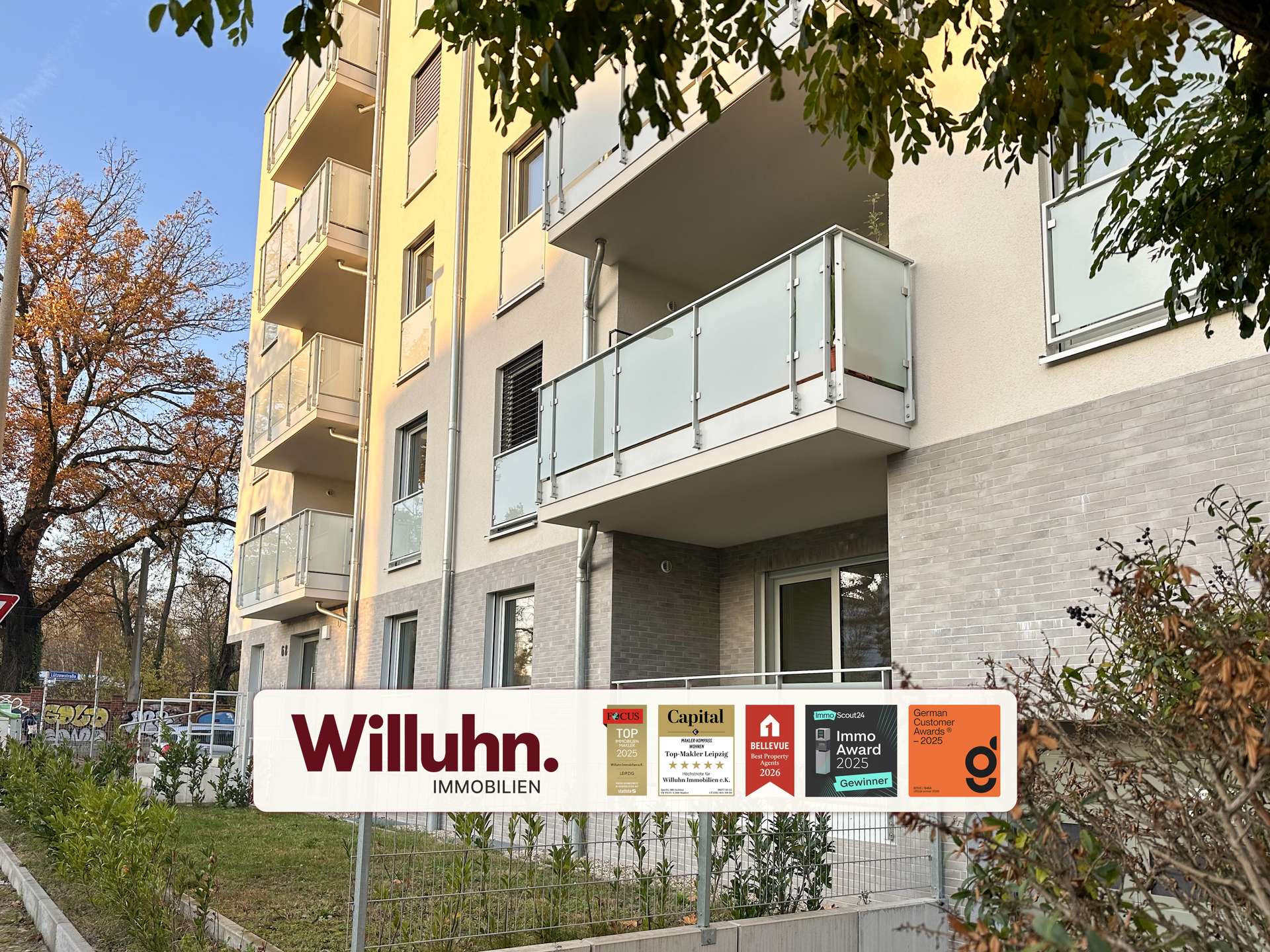Traum-Wohnung mit eigenem Garten in Gohlis-Süd | ca. 28 m² Terrasse | ohne Käuferprovision