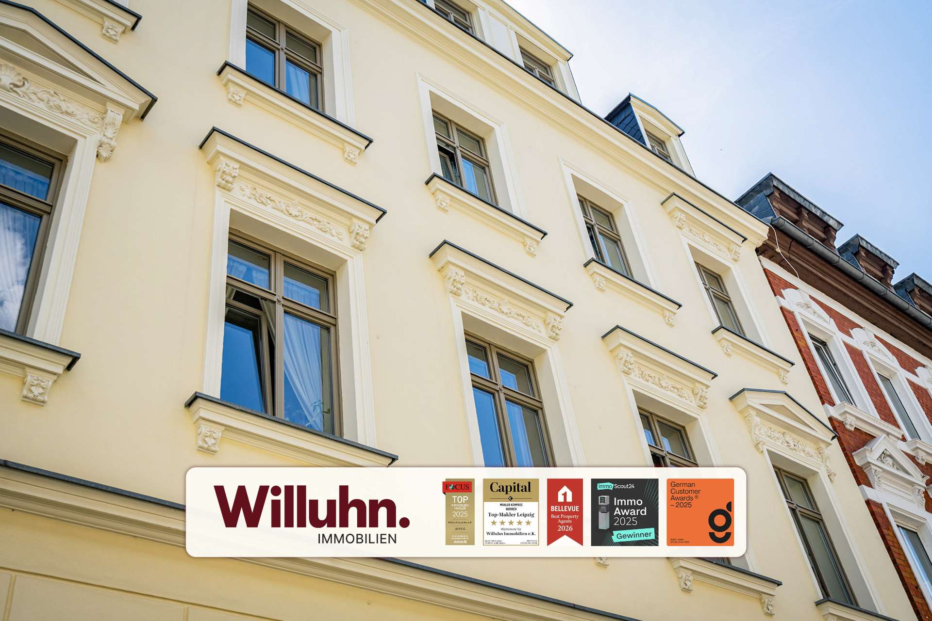 4-Raum-Traum in Gohlis | Parkett | Süd-Ost-Balkon | Tageslichtbad | Gemeinschaftshof