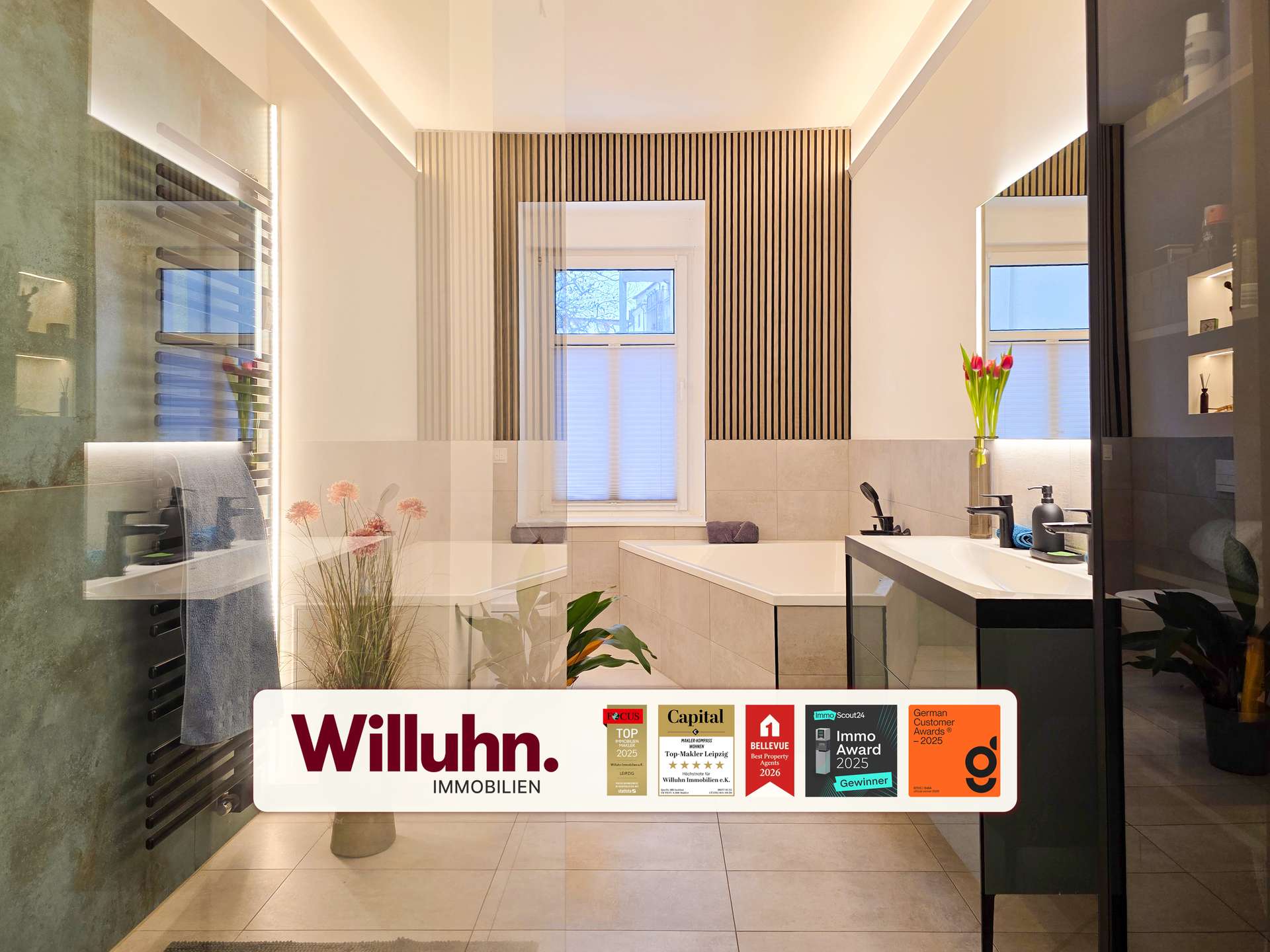 Bezugsfrei + Möbliert | Sanierung 2020 | Balkon | Designbad | Smart-Home