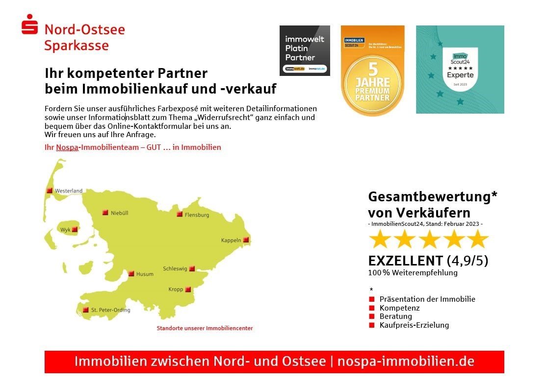 Direkt hinter dem Naturerbe Wattenmeer – landschaftstypisches Reihenmittelhaus unter Reet! – Nordstrand – Vorschaubild 7