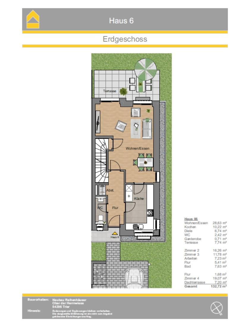 Neues KFW 40 Eckhaus Tarforster Höhe mit schöner Dachterrasse und schönem Garten – Trier – Vorschaubild 6