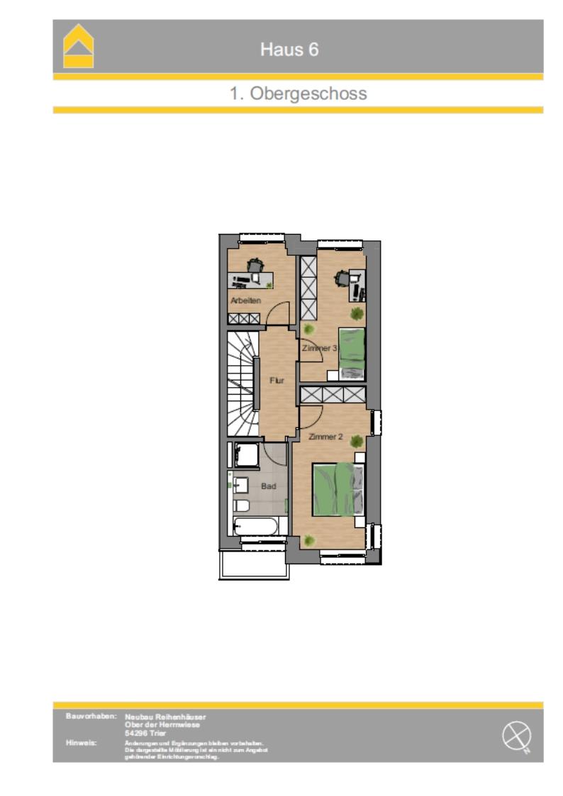 Neues KFW 40 Eckhaus Tarforster Höhe mit schöner Dachterrasse und schönem Garten – Trier – Vorschaubild 7