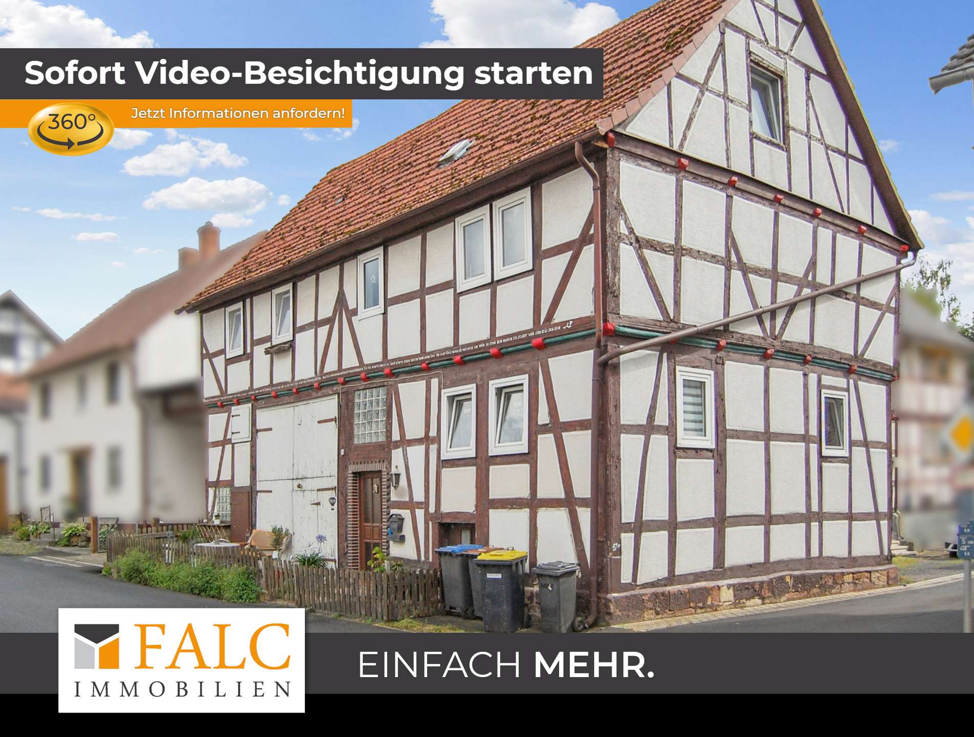 +++Vermietetes kleines Fachwerkhaus mit ausbaubarer Scheune+++ – Bad Wildungen – Bild 1 von 14