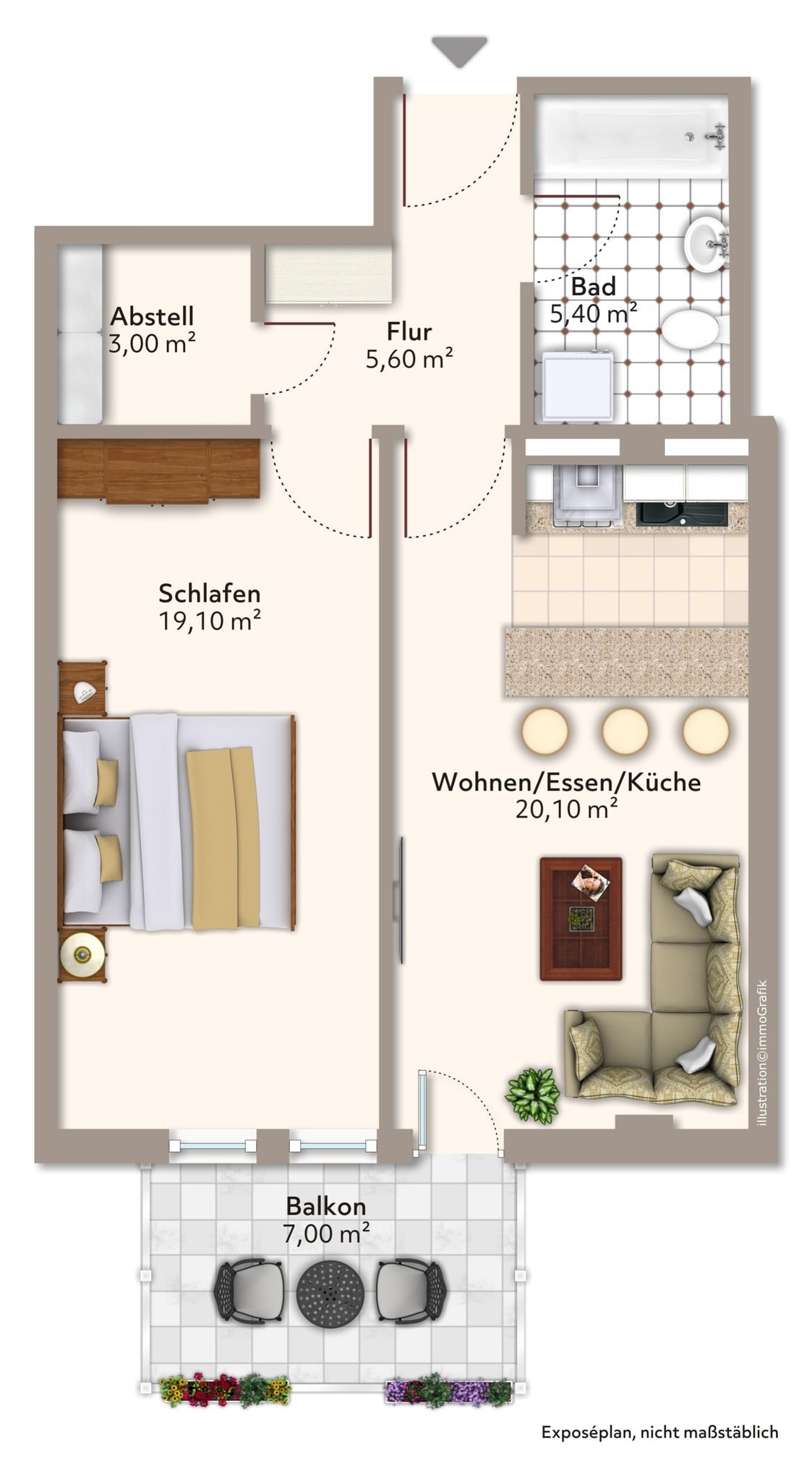 Traumhafte 2-Zimmer-Wohnung mit Balkon & saniertem Bad im begehrten Stadtfeld – Magdeburg – Vorschaubild 11