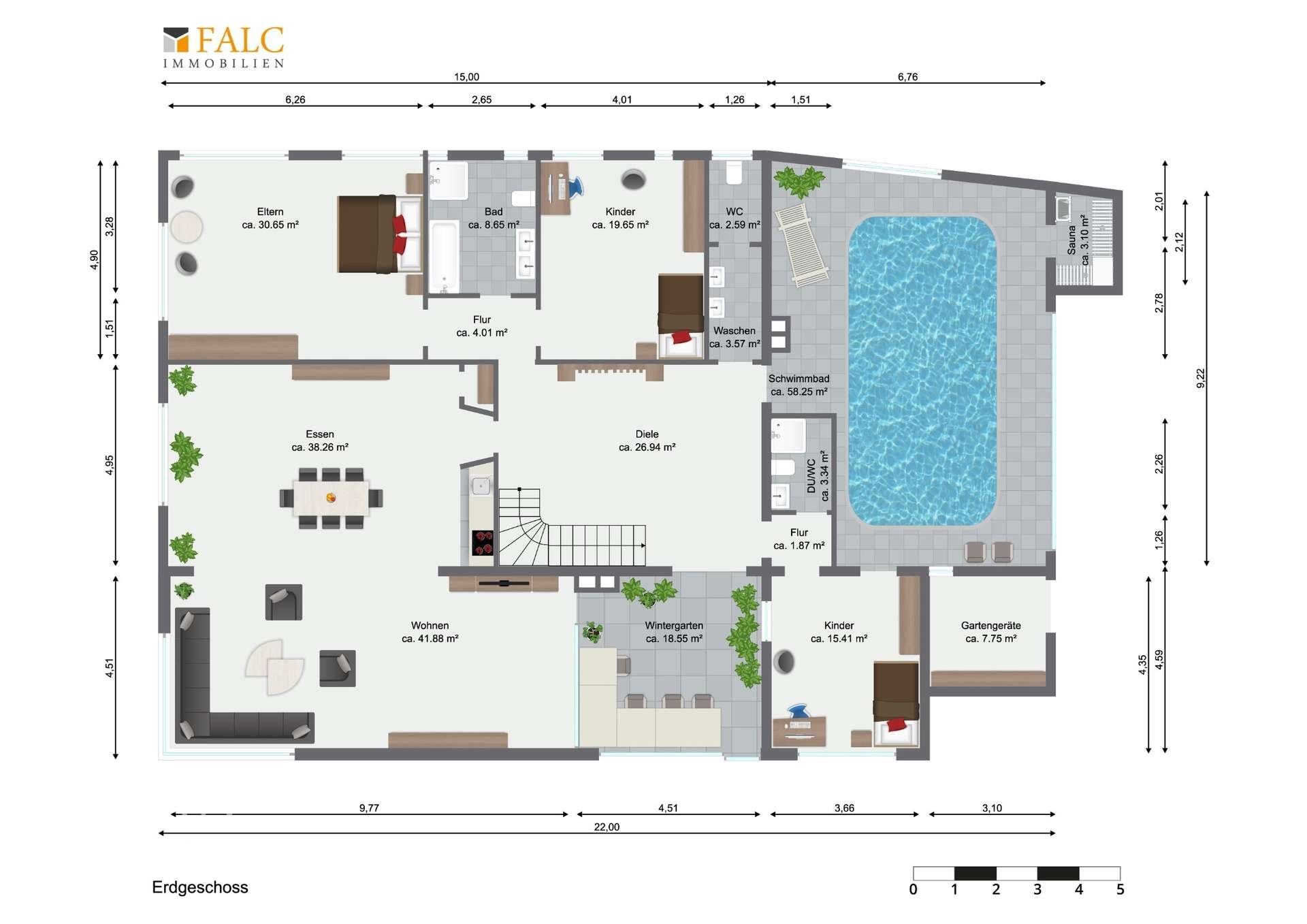 ***Dalhausen - Großzügige Villa mit Wellnessbereich, Dachterrasse und Gartenidylle*** – Beverungen – Vorschaubild 48
