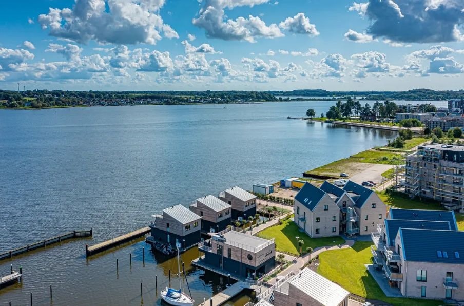 Leben auf dem Wasser! Wasserhaus im Pionierhafen in Schleswig direkt auf der Schlei! – Schleswig – Vorschaubild 5