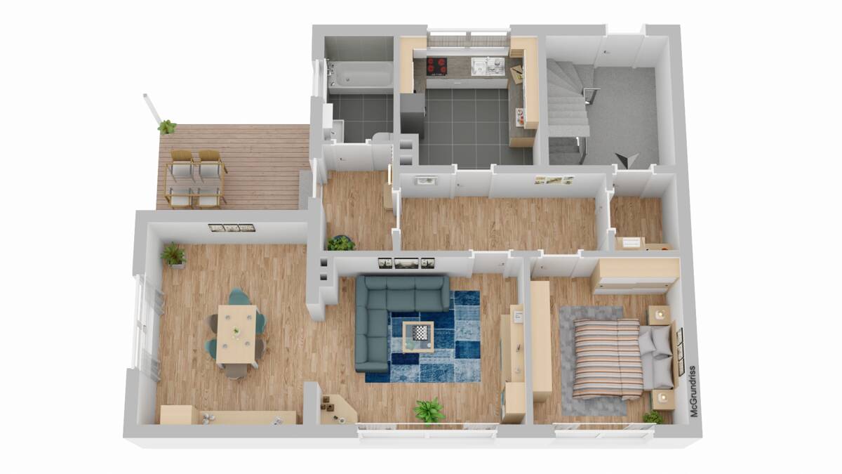 Solides Wohnhaus mit Garage und Gartenanteil in ruhiger Siedlungslage von Dissen aTW – Dissen am Teutoburger Wald – Vorschaubild 22