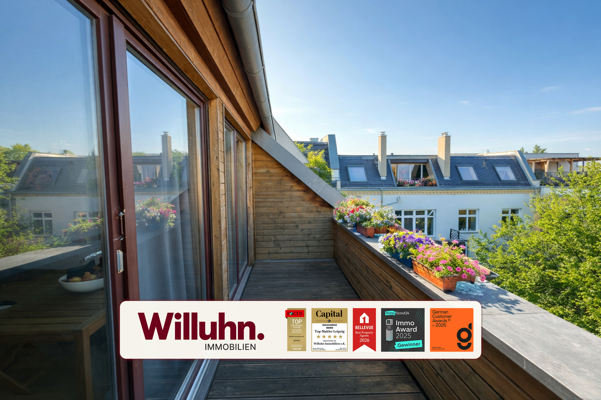 Sofort bezugsfrei! 4-Raum-Maisonette | Große Loggia | 2 Bäder | Einbauküche