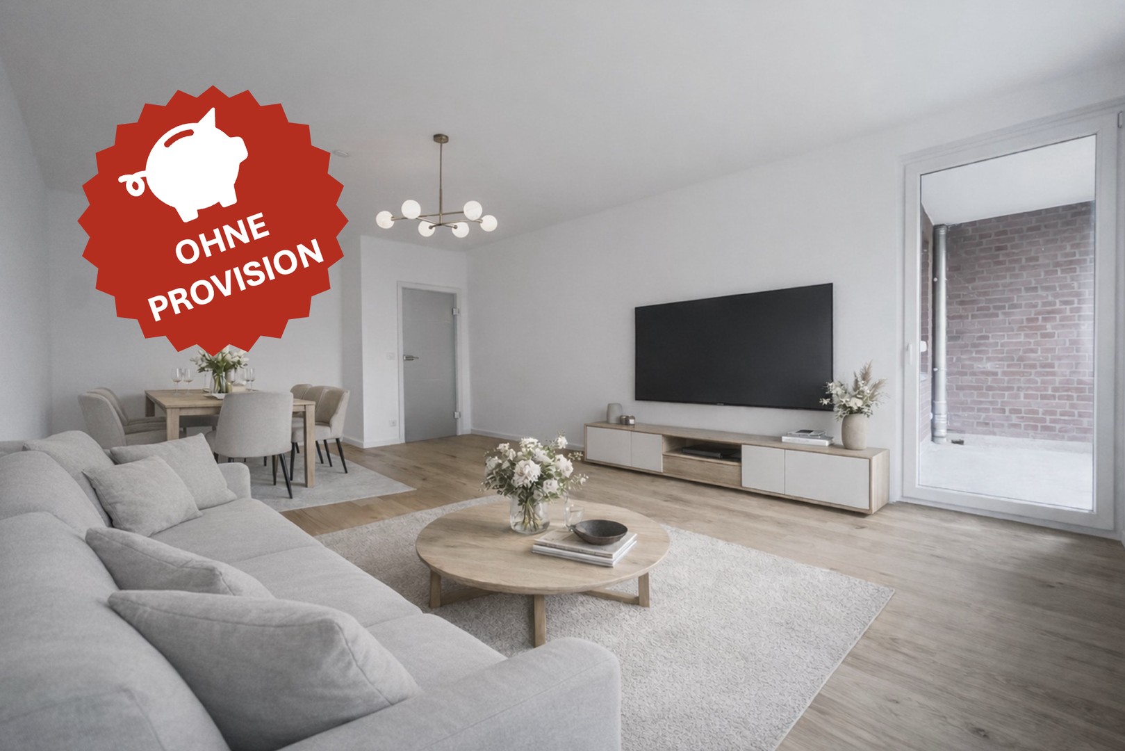 Kernsaniert und Provisionsfrei: 2-Zimmer-Wohnung mit Loggia und Tiefgaragenstellplatz