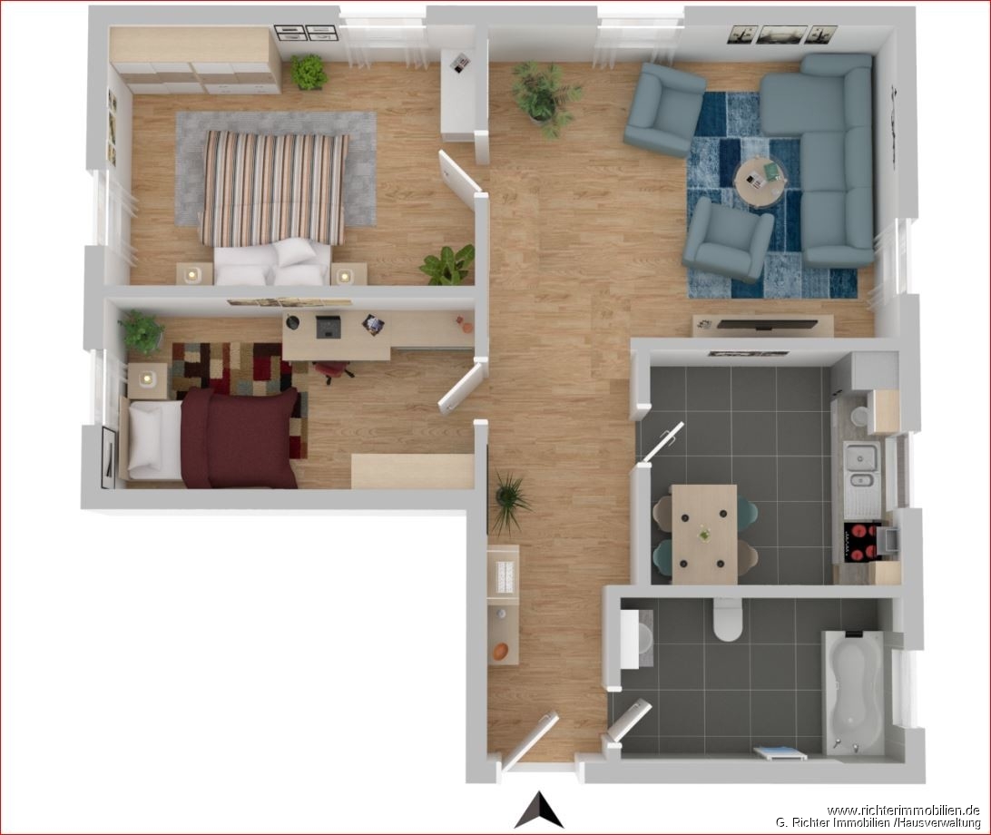Immobilie in Brand-Erbisdorf - 3-Zimmer-Wohnung in Langenau zu verkaufen - selbst nutzen oder vermieten - Bild 1