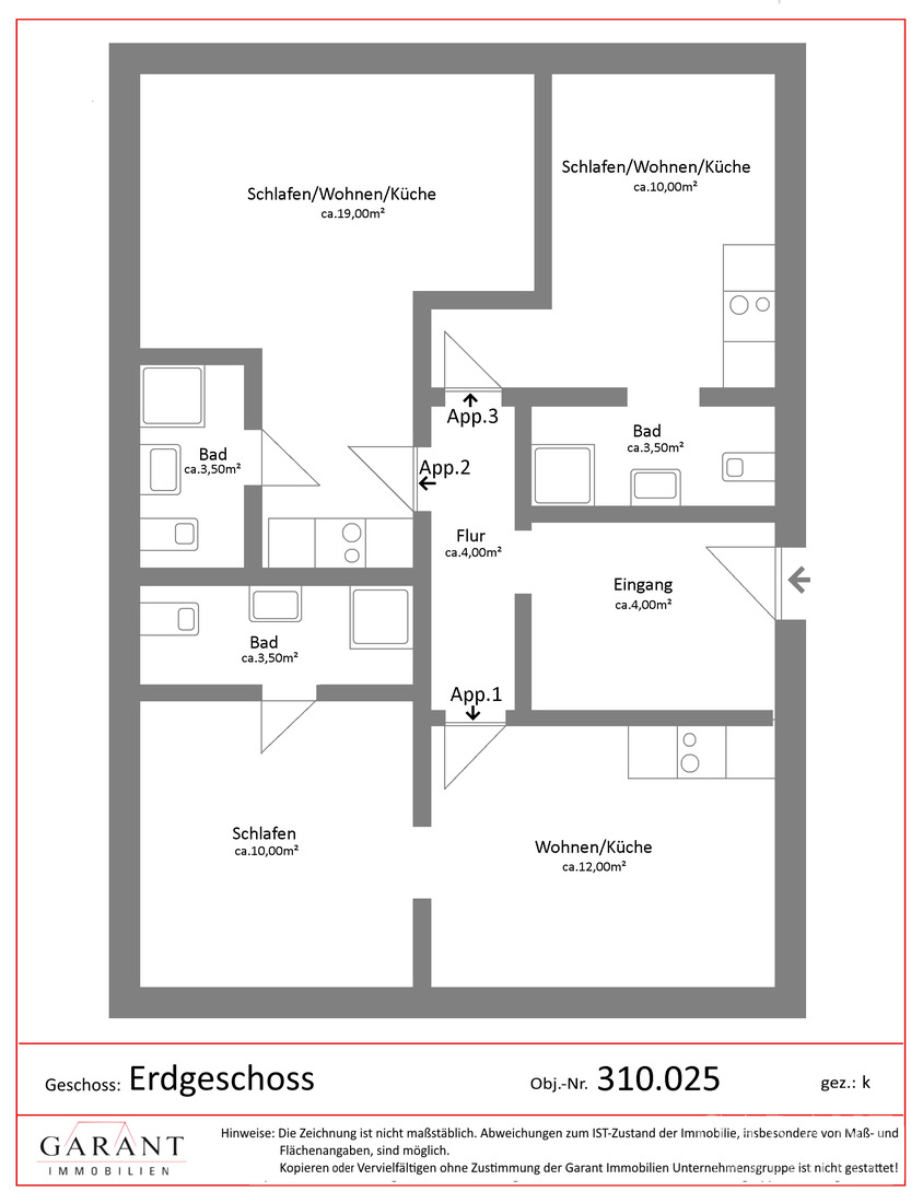 Maximale Rendite in Augsburg: Gepflegtes 6 Parteien Haus in guter zentraler Lage mit 6 Stellplätzen – Augsburg – Vorschaubild 9