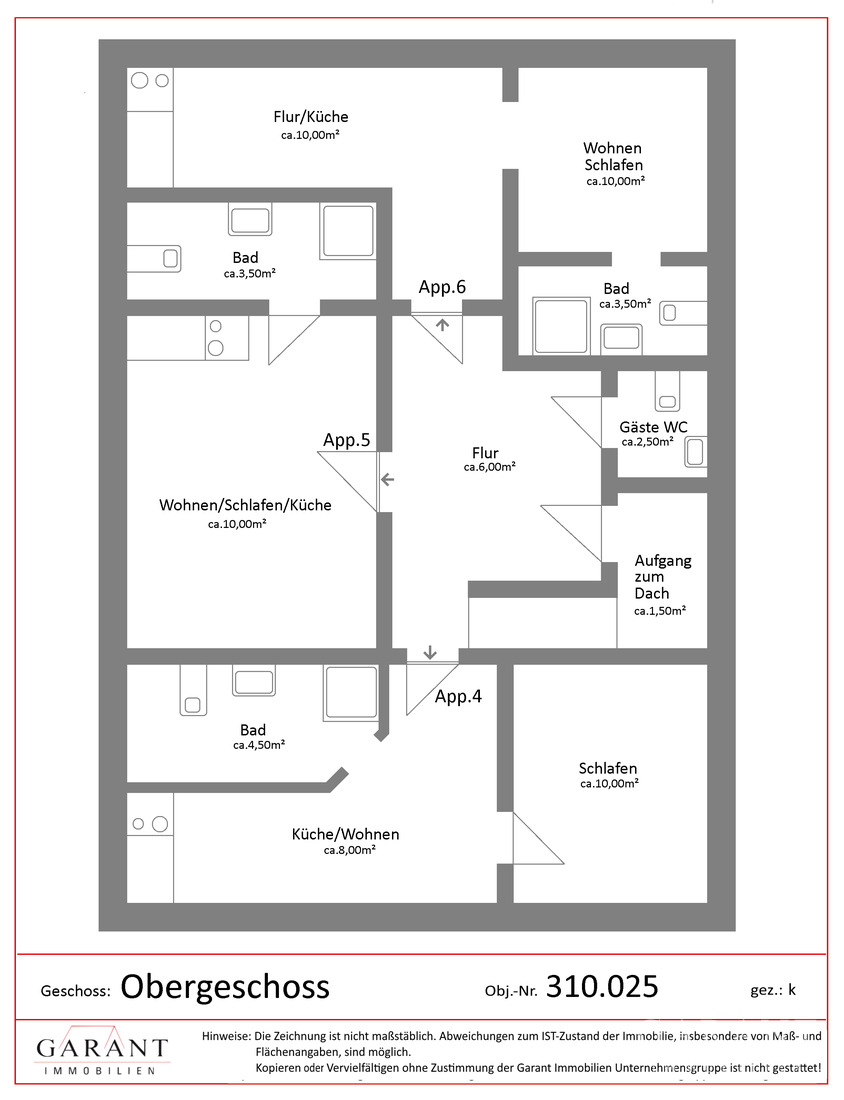 Maximale Rendite in Augsburg: Gepflegtes 6 Parteien Haus in guter zentraler Lage mit 6 Stellplätzen – Augsburg – Vorschaubild 10