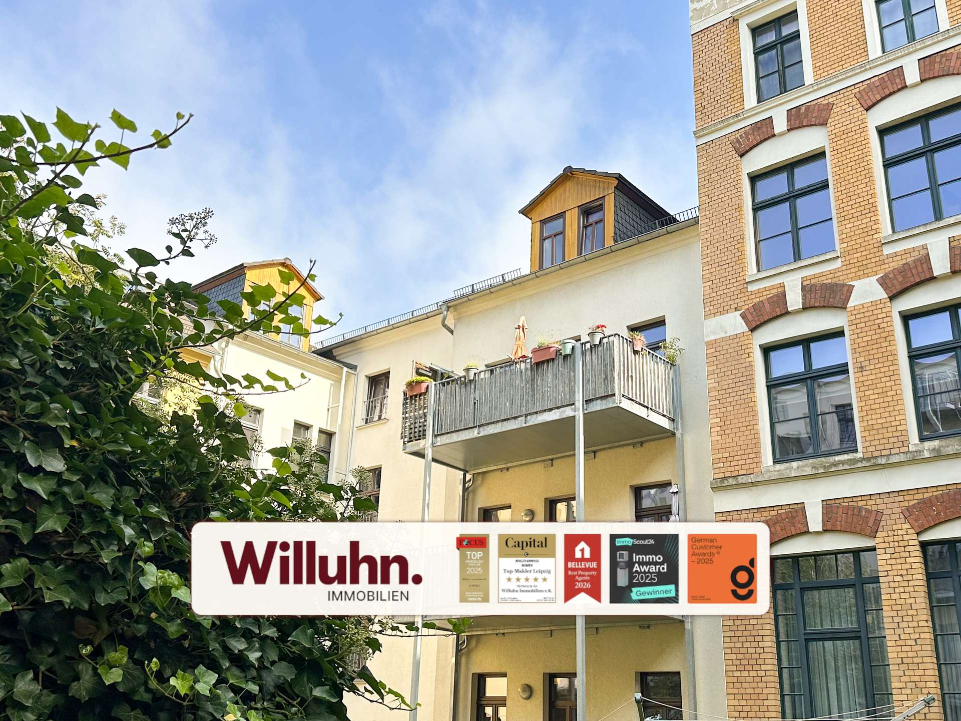 Attraktive Maisonettewohnung in ruhiger Lage des beliebten Waldstraßenviertels