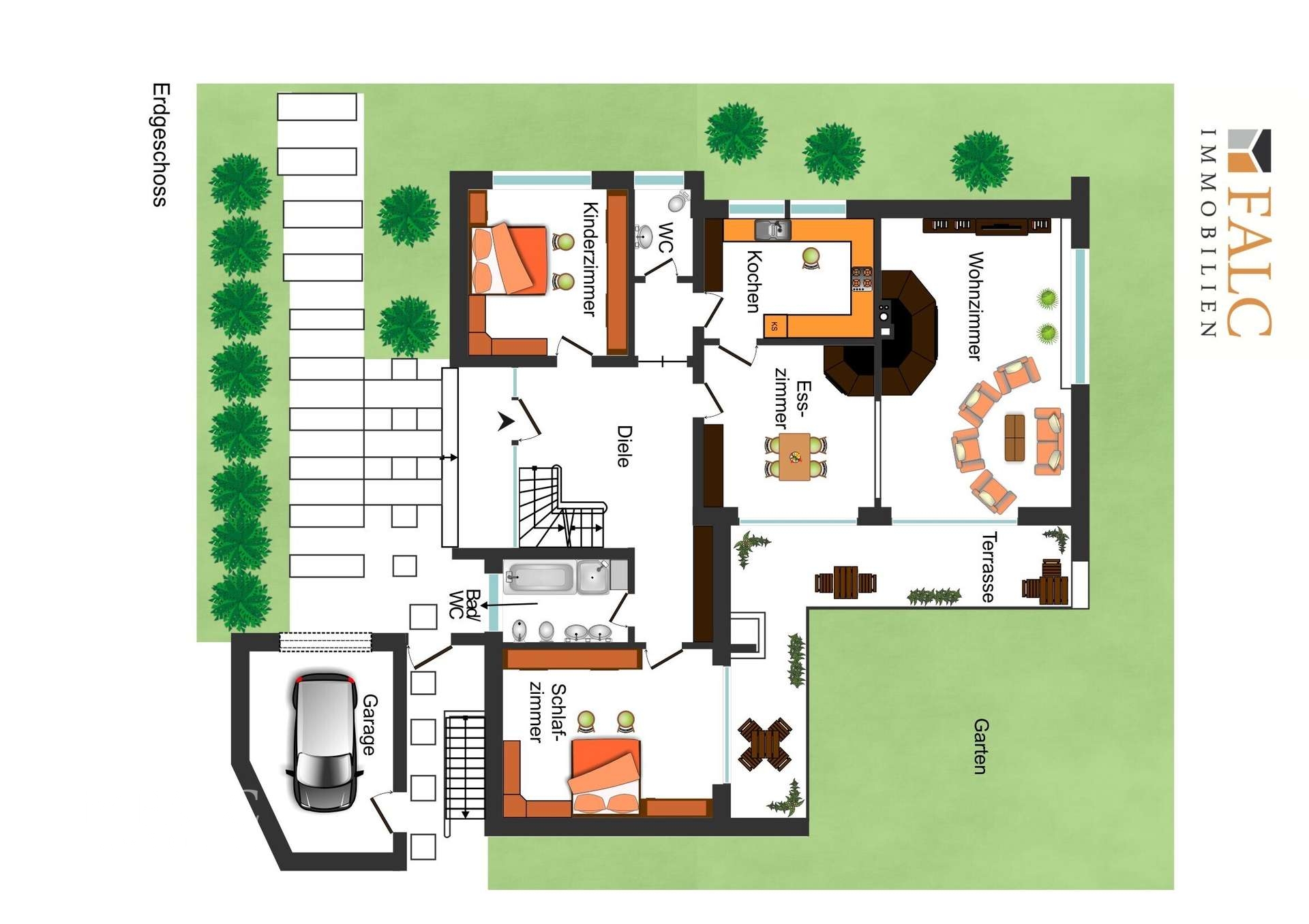 Traumhafte Villa mit Indoor-Pool und großzügigem Grundstück in zentraler Lage von Borken – Borken – Vorschaubild 24