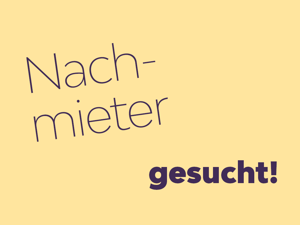 3-Zimmer-Wohnung sucht Nachmieter