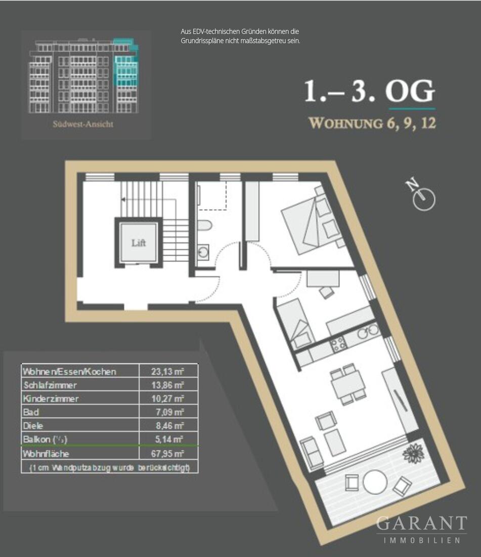 Klimafreundliches Neubau-Mehrfamilienhaus mit 14 Wohneinheiten in Furtwangen! – Furtwangen im Schwarzwald – Vorschaubild 9