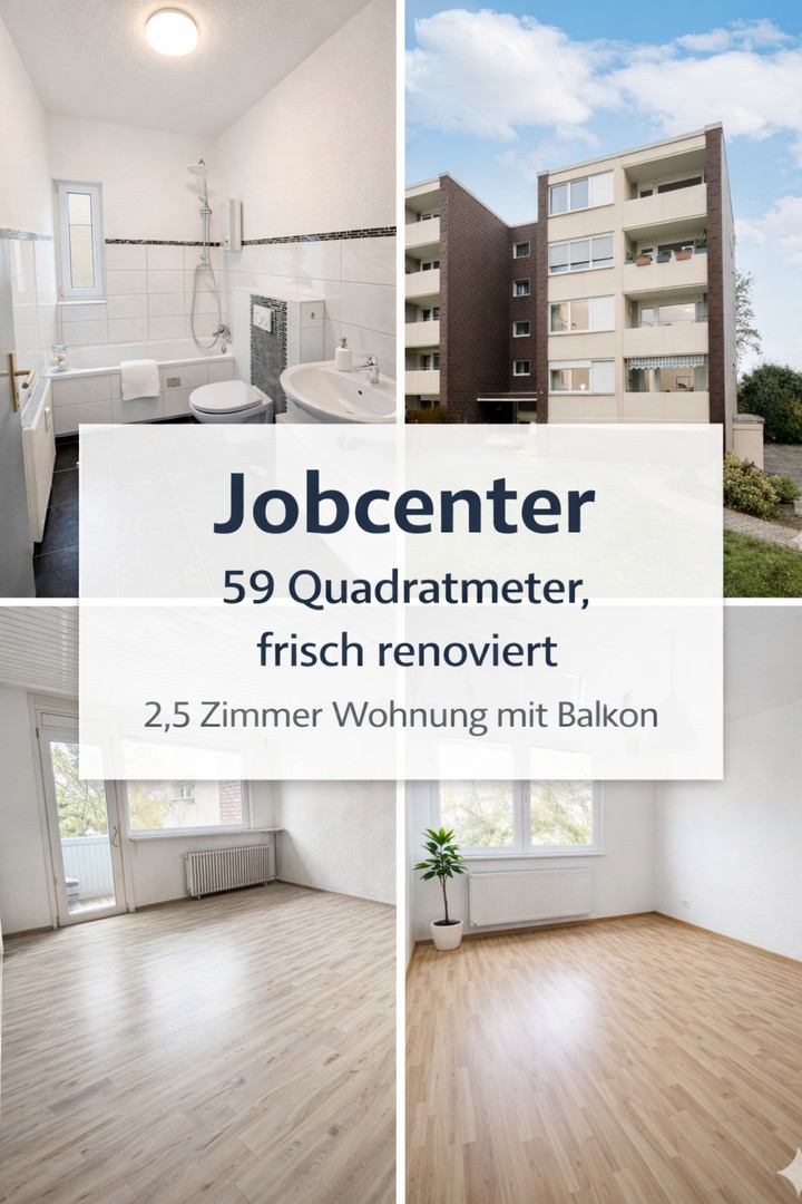 Jobcenter – جوب سنتر – Джобцентер – deine neue Wohnung ist fertig!