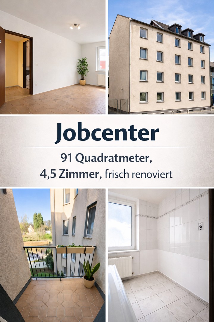 Jobcenter – جوب سنتر – Джобцентер – deine neue Wohnung ist fertig!