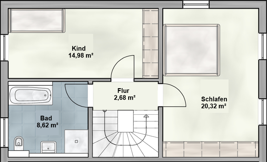 Neubau einer modernen Doppelhaushälfte mit viel Platz, schön gelegen in Hohenwart bei Ingolstadt – Hohenwart – Vorschaubild 12