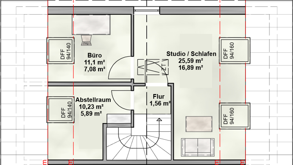 Neubau einer modernen Doppelhaushälfte mit viel Platz, schön gelegen in Hohenwart bei Ingolstadt – Hohenwart – Vorschaubild 13
